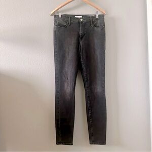 FRAME Denim Womens Size 28 Le High Skinny High Waist Black CONDOR